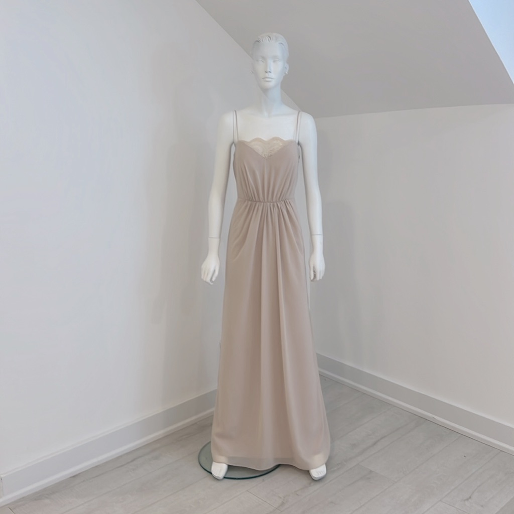 Nwt Sample Sale Jenny Yoo 508 Palomino (Tan) Size 10 Nu-Georgette. Pristine.